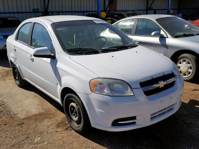 KL1TD56E89B666954 - 2009 CHEVROLET AVEO LS WHITE photo 1