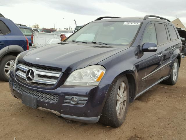 4JGBF71E77A175176 - 2007 MERCEDES-BENZ GL 450 4MA BLUE photo 2