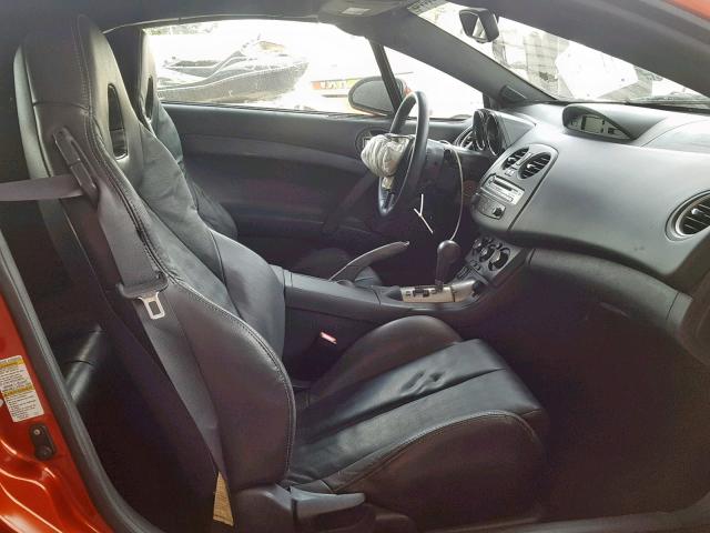 4A37L5EF5BE001311 - 2011 MITSUBISHI ECLIPSE SP ORANGE photo 5