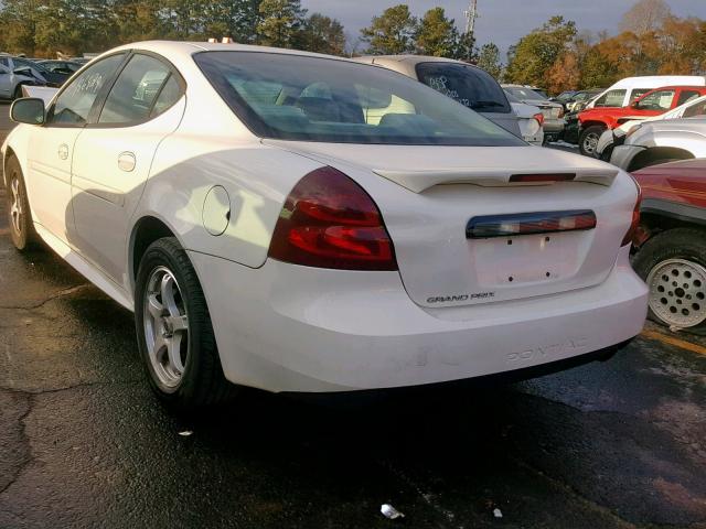 2G2WP522151235430 - 2005 PONTIAC GRAND PRIX თეთრი ფოტო 3