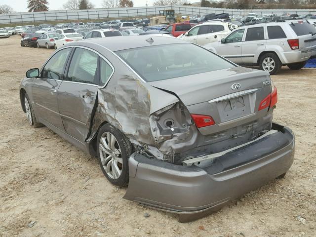 JNKAY01F78M656666 - 2008 INFINITI M35 BASE GRAY photo 3