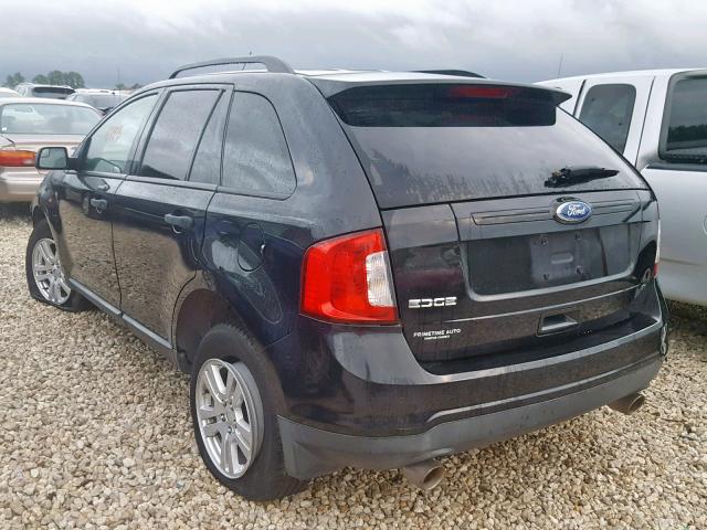 2FMDK3GC7BBB27127 - 2011 FORD EDGE SE CHARCOAL photo 3