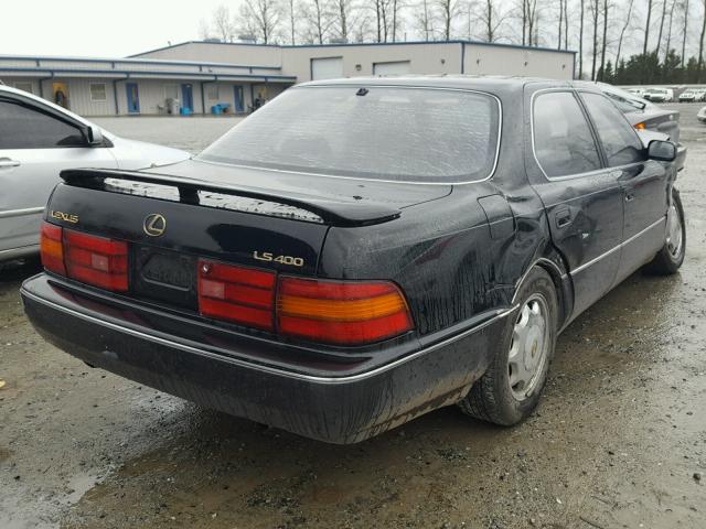 JT8UF11E1P0172594 - 1993 LEXUS LS 400 BLACK photo 4