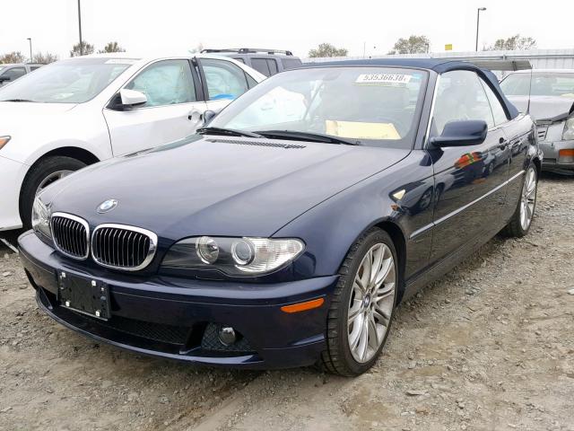 WBABW53404PL47096 - 2004 BMW 330 CI BLUE photo 2