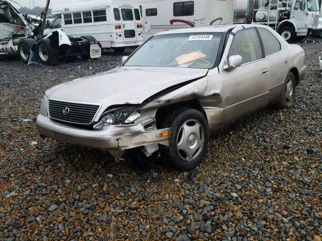 JT8BH28F1W0107832 - 1998 LEXUS LS 400 TAN photo 2