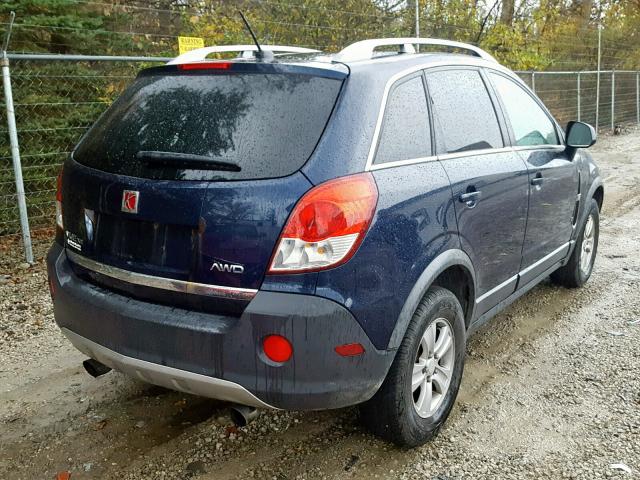 3GSDL43N98S564035 - 2008 SATURN VUE XE BLUE photo 4