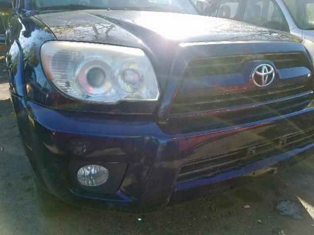 JTEBU17R068060521 - 2006 TOYOTA 4RUNNER LI BLUE photo 9