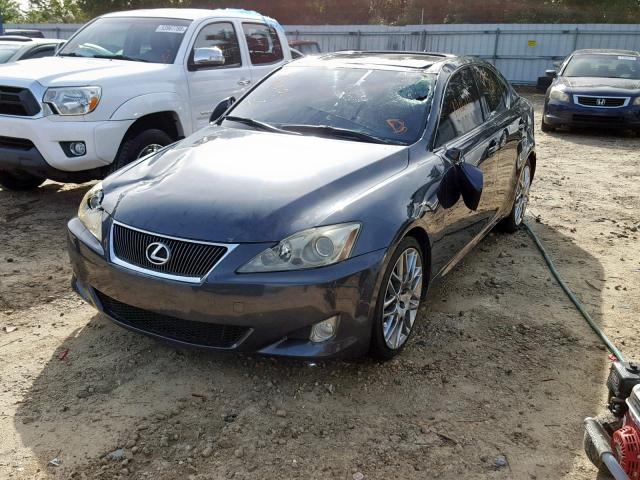 JTHBE262575013174 - 2007 LEXUS IS 350 GRAY photo 2