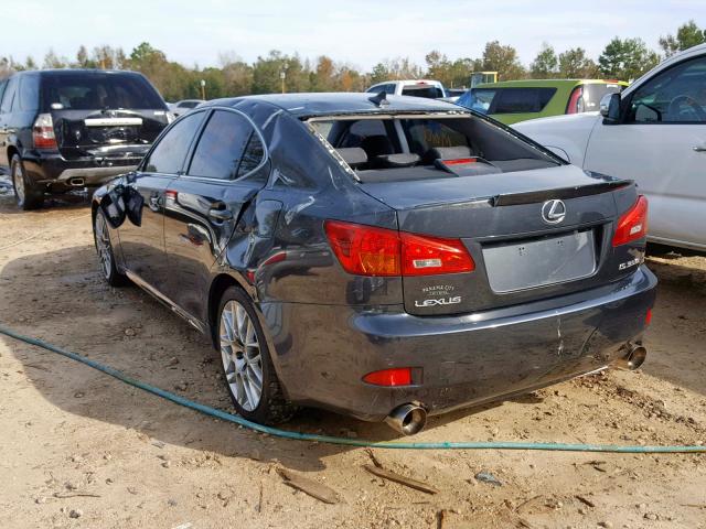 JTHBE262575013174 - 2007 LEXUS IS 350 GRAY photo 3