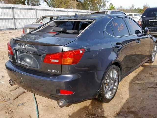 JTHBE262575013174 - 2007 LEXUS IS 350 GRAY photo 4