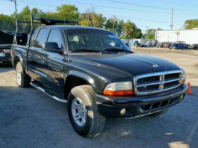 1B7HG48Z62S700248 - 2002 DODGE DAKOTA QUA BLACK photo 1