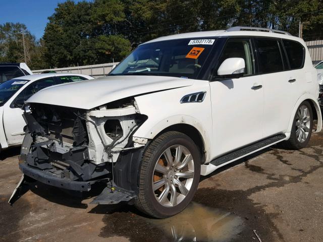 JN8AZ2NE1B9002580 - 2011 INFINITI QX56 WHITE photo 2