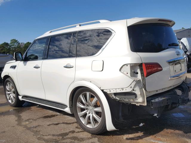 JN8AZ2NE1B9002580 - 2011 INFINITI QX56 WHITE photo 3