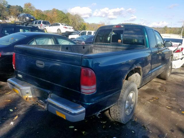 1B7GG23X4VS131118 - 1997 DODGE DAKOTA GREEN photo 4