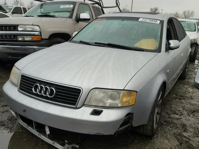 WAULT64B43N039097 - 2003 AUDI A6 3.0 QUA SILVER photo 2