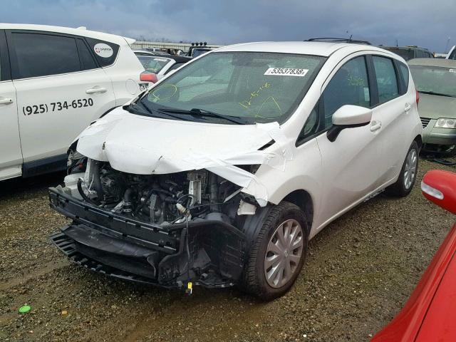 3N1CE2CP6FL379412 - 2015 NISSAN VERSA NOTE WHITE photo 2