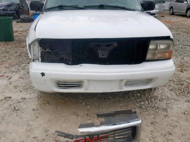 1GTCS19X038182480 - 2003 GMC SONOMA WHITE photo 9