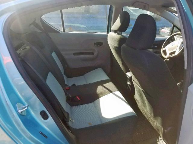 JTDKDTB38D1057763 - 2013 TOYOTA PRIUS C BLUE photo 6