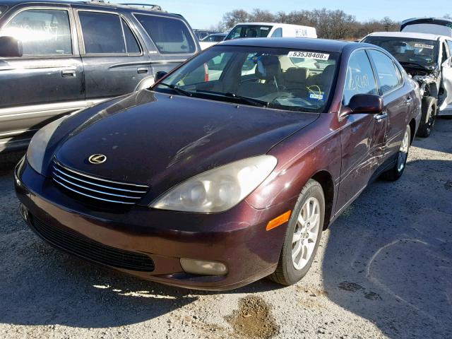 JTHBF30G430108713 - 2003 LEXUS ES 300 BURGUNDY photo 2