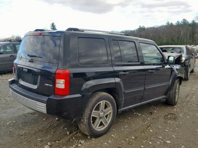 1J8FF48W37D330283 - 2007 JEEP PATRIOT LI BLACK photo 4