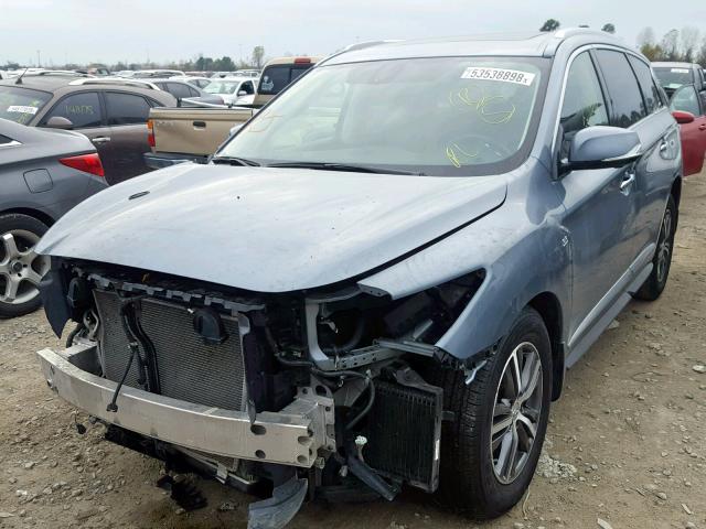 5N1DL0MN5HC520697 - 2017 INFINITI QX60 BLUE photo 2