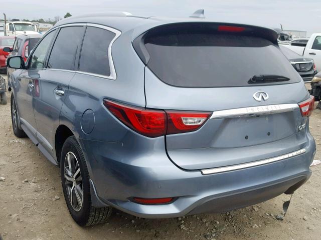 5N1DL0MN5HC520697 - 2017 INFINITI QX60 BLUE photo 3