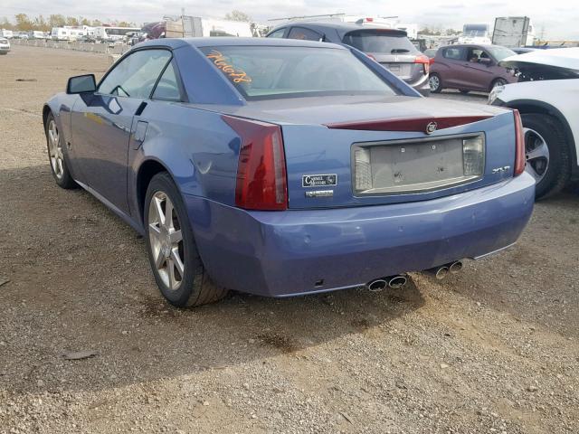 1G6YV34A355600002 - 2005 CADILLAC XLR BLUE photo 3