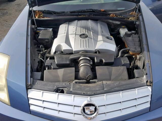 1G6YV34A355600002 - 2005 CADILLAC XLR BLUE photo 7