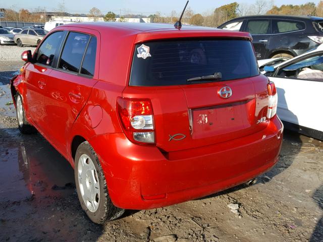 JTKKU10499J041183 - 2009 SCION XD RED photo 3