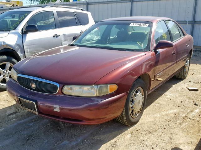 2G4WS52JX11187739 - 2001 BUICK CENTURY CU MAROON photo 2