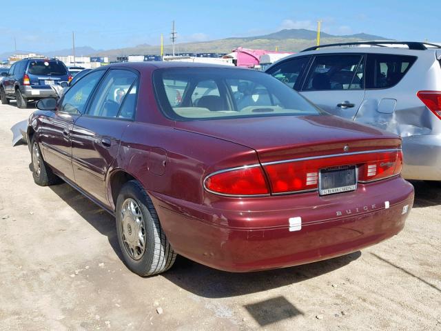 2G4WS52JX11187739 - 2001 BUICK CENTURY CU MAROON photo 3