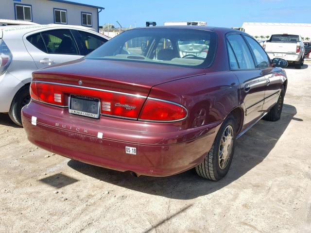 2G4WS52JX11187739 - 2001 BUICK CENTURY CU MAROON photo 4