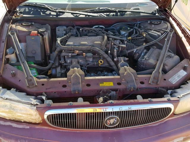 2G4WS52JX11187739 - 2001 BUICK CENTURY CU MAROON photo 7