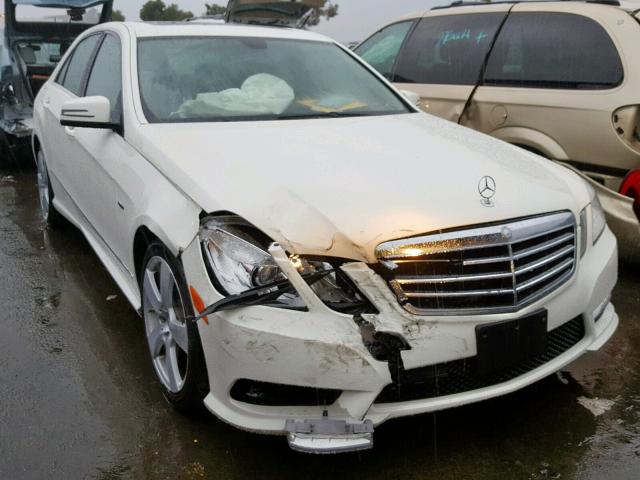 WDDHF5KB5CA604547 - 2012 MERCEDES-BENZ E 350 WHITE photo 1