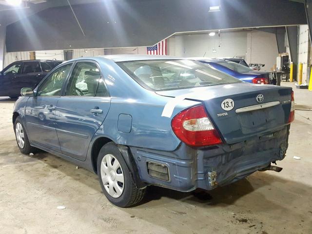 4T1BE30K53U725809 - 2003 TOYOTA CAMRY LE BLUE photo 3