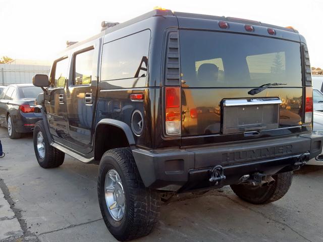 5GRGN23U65H110858 - 2005 HUMMER H2 BLACK photo 3