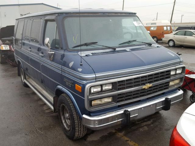 1GBEG25K2N7101910 - 1992 CHEVROLET G20 BLUE photo 1