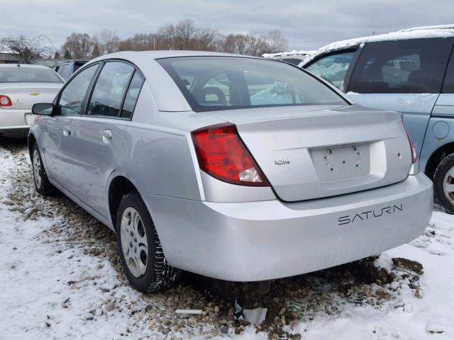 1G8AJ52F43Z145827 - 2003 SATURN ION LEVEL SILVER photo 3