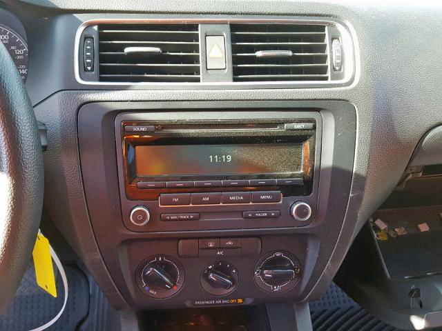 3VW2K7AJ7EM297711 - 2014 VOLKSWAGEN JETTA BASE Մոխրագույն լուսանկար 9