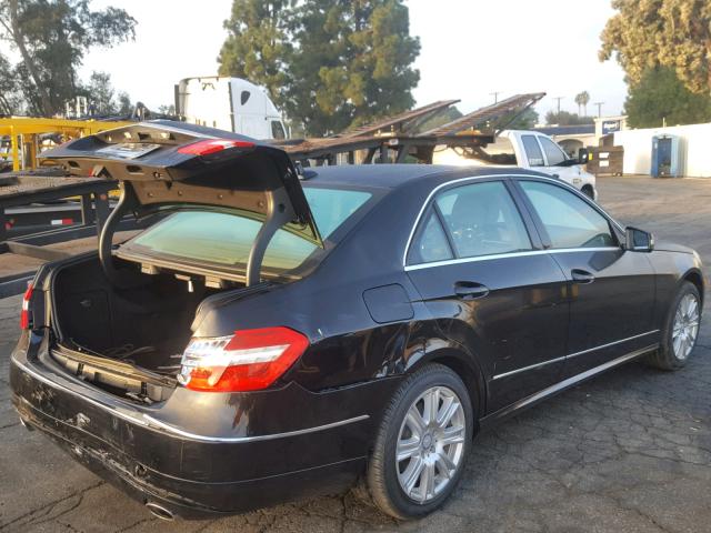 WDDHF5KB0CA644034 - 2012 MERCEDES-BENZ E 350 BLACK photo 4