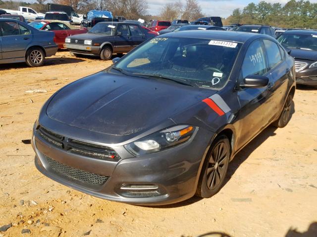 1C3CDFBB4ED746104 - 2014 DODGE DART SXT GRAY photo 2