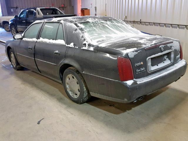 1G6KE57Y81U152866 - 2001 CADILLAC DEVILLE DH BLACK photo 3