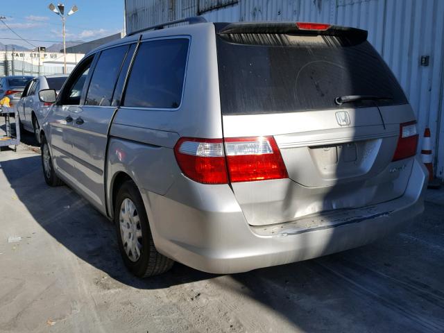 5FNRL38206B087138 - 2006 HONDA ODYSSEY LX TAN photo 3