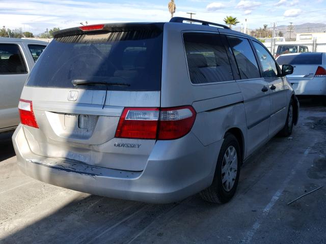 5FNRL38206B087138 - 2006 HONDA ODYSSEY LX TAN photo 4