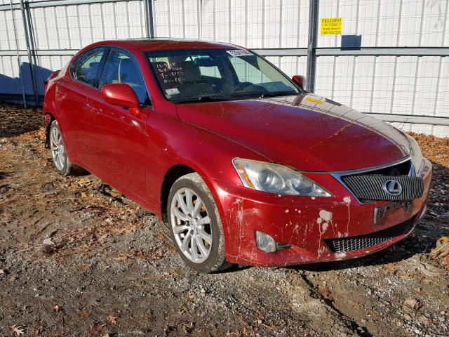 JTHCK262585020043 - 2008 LEXUS IS 250 RED photo 1