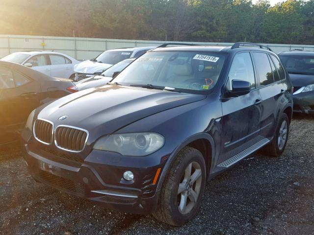 5UXFE43588L021892 - 2008 BMW X5 3.0I BLUE photo 2