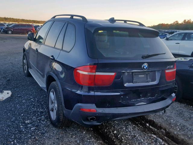 5UXFE43588L021892 - 2008 BMW X5 3.0I BLUE photo 3