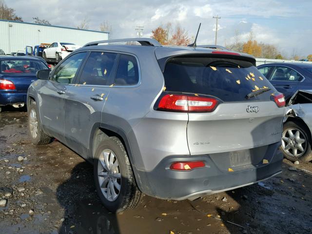 1C4PJMDB9GW152204 - 2016 JEEP CHEROKEE L SILVER photo 3