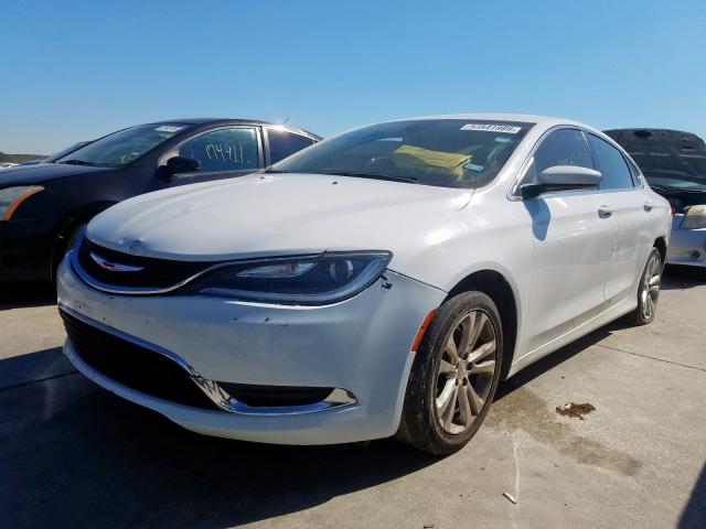 1C3CCCAB1FN624749 - 2015 CHRYSLER 200 LIMITE WHITE photo 2