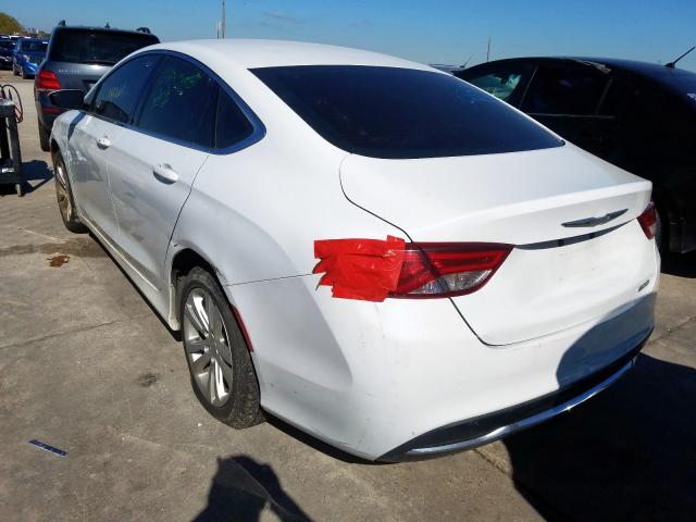 1C3CCCAB1FN624749 - 2015 CHRYSLER 200 LIMITE WHITE photo 3